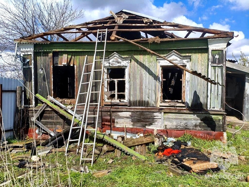 Женщина погибла на пожаре в саратовском селе Лох